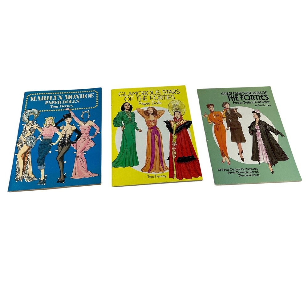 Dover Paper Doll Books Marilyn Monroe Glamourous‎ Stars Fashion of The Forties